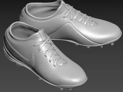 Blue Football Boots 3D model