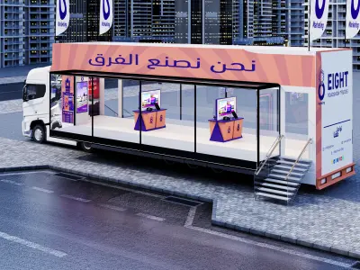 Advertisement bus 150 m 3D model