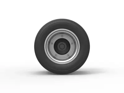 Wheel from Asphalt Modified stock car Version 6 Scale 1 to 25 3D print model