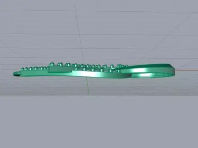 Single pendant or necklace  3D print model