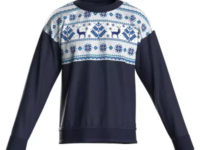 Christmas Male longsleeve 3D model