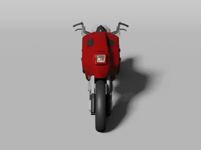 Futuristic motorbike 3D model