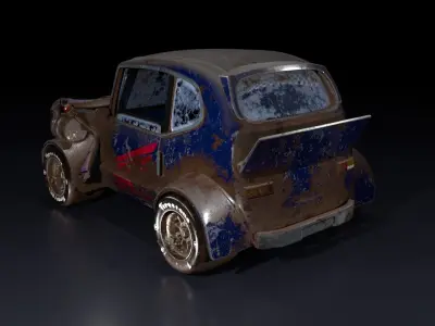 HondaCar  toon style Low-poly 3D model