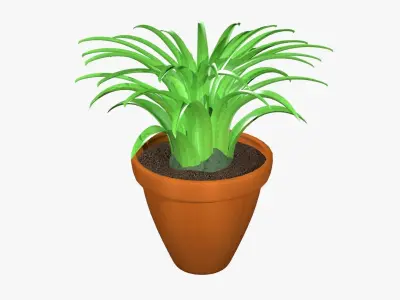 Tillandsia plant 3D model