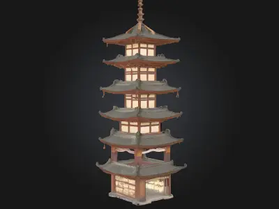 Pagoda of Lights  Radiant Temple of Serenity 3D model