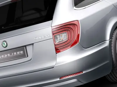 Skoda Superb Combi 2010 3D model