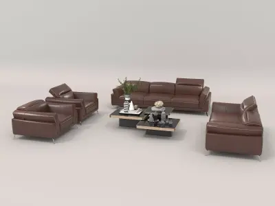 Modern Sofa and Armchair 4 3D model