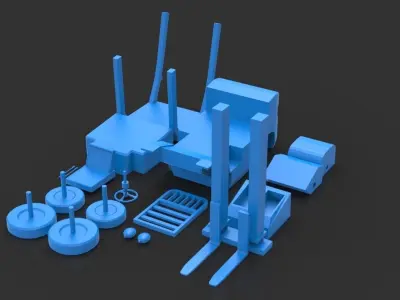 forklift toy car 3D print model