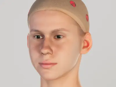 Woman sport 101 Low-poly 3D model