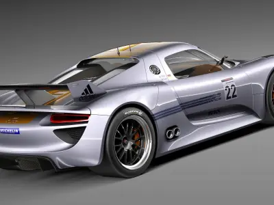 Porsche 918 RSR 2012 3D model