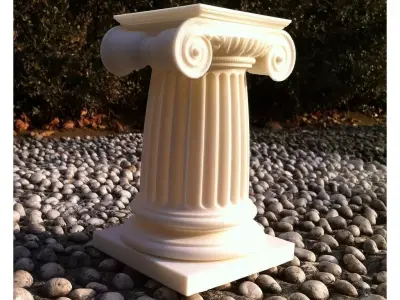 Ancient Roman Ionic COLUMN  for  Vase or  Pencil case or Box 3D print model