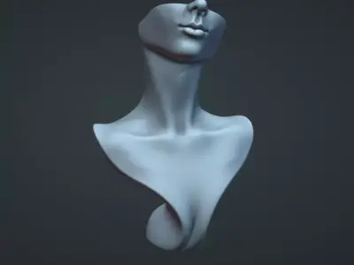 Jewelry Necklace Stand 3D print model