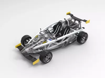 Ariel Atom generative design chassis 3D model