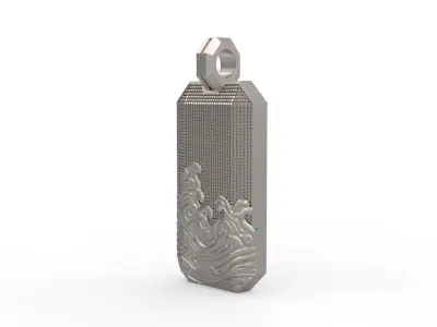 David Yurman Wave Pendant 3D print model