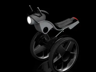 Futuristic Motorcycle Concept 3D model
