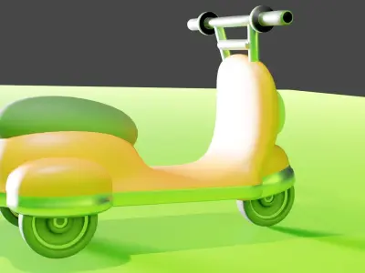 motorcycle Low-poly 3D model buy
