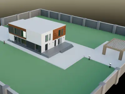 Modern House cottage 3D model