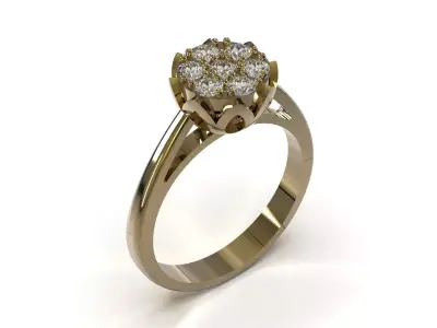 printable jewelry ring model fr0067 3D print model