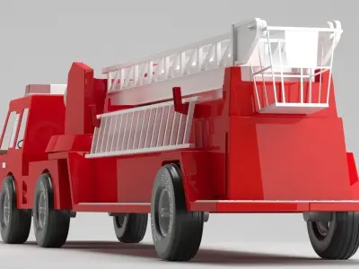 Charles Ray fire truck 3D model