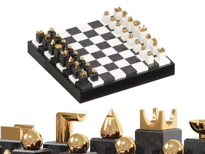L-OBJET Chess Set 3D model