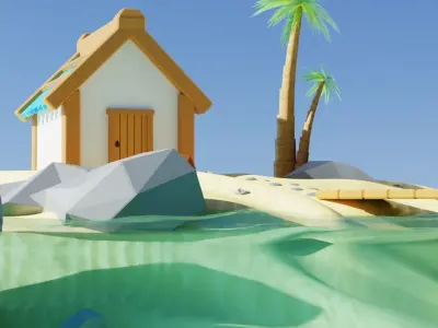 Paradise Island Free 3D model