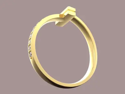 Tiffny T1 ring unisex  3D print model
