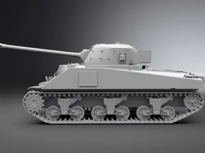 Sherman firefly Scale model 3D print model