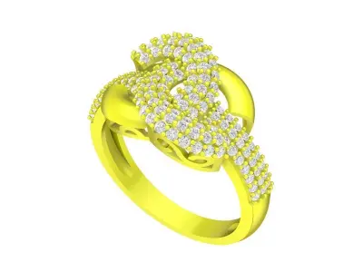 Luxury Diamond Women Ring 3D Model 5758A 3D print model
