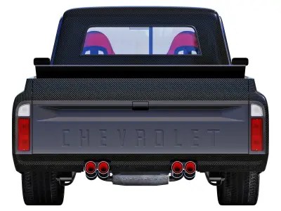 Chevrolet C10 1967 racing 3D model