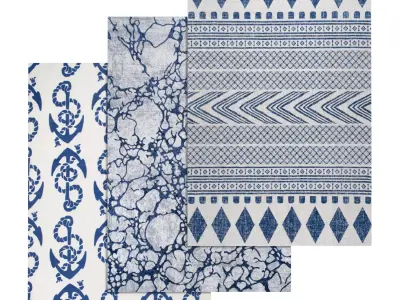 Rug Set 1715 3D model