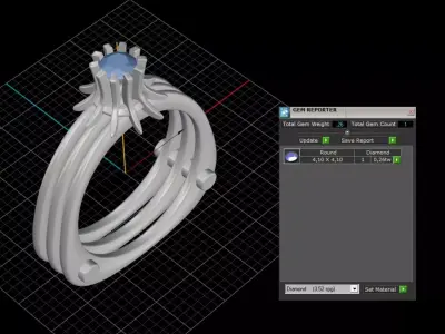 ring woman  3D print model 128