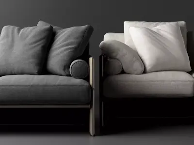 Luggage Sofa 300 3D model