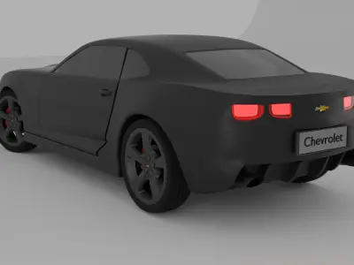 Chevrolete Camaro Low-poly 3D model
