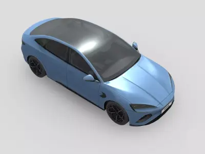 Low Poly Car - BYD Seal 2025 Low-poly 3D model