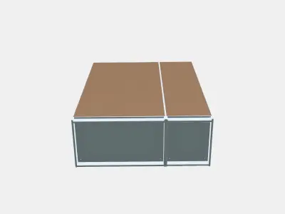 PAX - FORSAND Wardrobe combination Low-poly 3D model