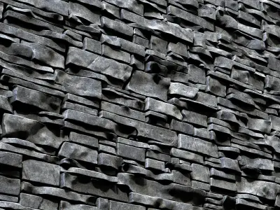 Wall clincer brick rock n3 3D model
