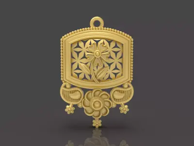 Designer Matt Pendant - 0100 3D print model