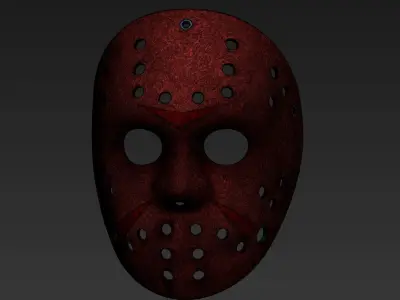  jason voorhees life scale Hockey  mask  printable high model 3D print model