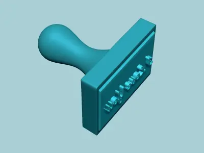 Stamp 57 - Love You - Fondant Decoration Maker Toy 3D print model