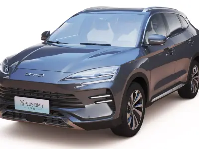 2023 BYD SONG PLUS DM-i With Interior 3D model