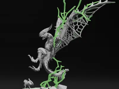Astalos Wyvern Fan Art Monster Hunter 3D Print 3D print model