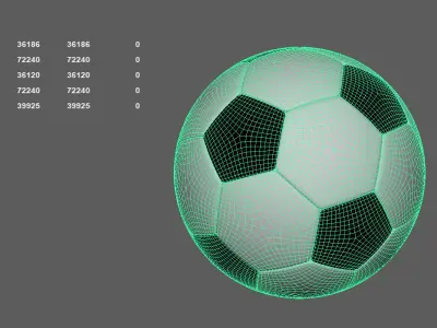Football Soccerball 3D model