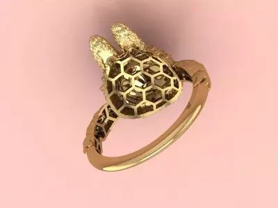 Labubu Ring Jewelry model - for Him and Her 3D print model