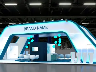 3D Exhibition Booth 3D model purchase