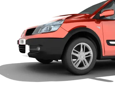 Renault Scenic II Conquest Low-poly 3D model