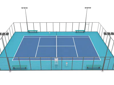 Tennis Court 3 3D model