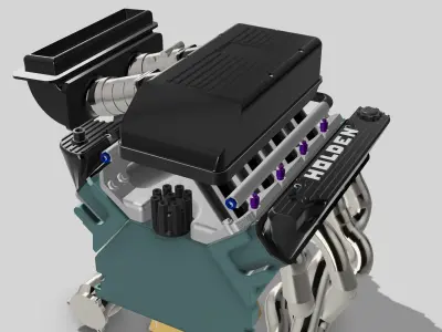 Holden Group A Walkinshaw 304 V8 Engine Commodore VL 3D print model