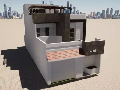 Modern House Mod Peninsula Casa Moderna 3D model