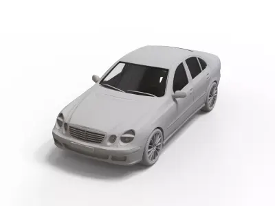 Mercedes Benz E Class 2007 3D print model