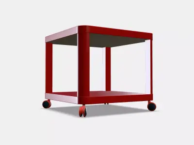 TINGBY Side table on castors 2 3D model